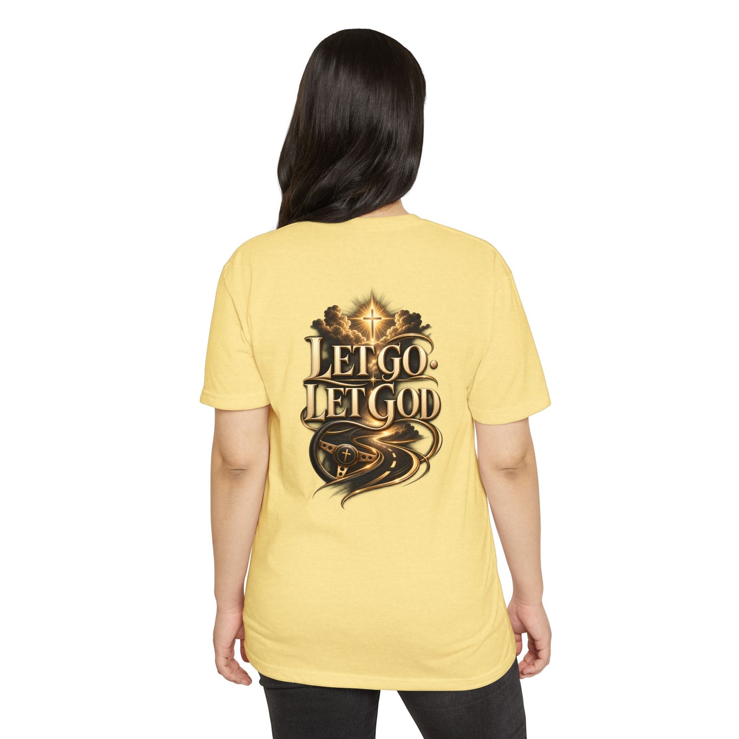 Let Go Let God T-Shirt — Inspirational Christian Faith Tee