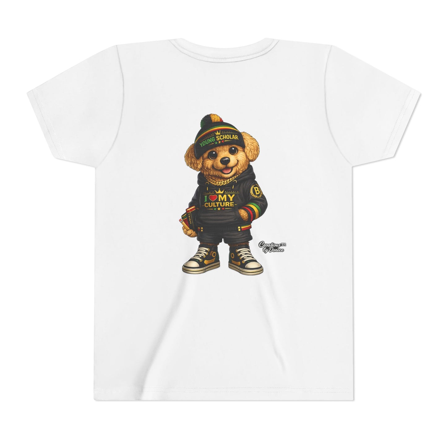 Youth Bear Graphic Tee – "I Love My Culture" Urban Streetwear