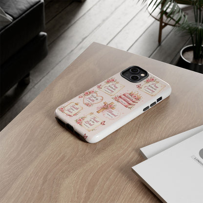 Christian Floral Phone Case — "Pray Without Ceasing" Faith Cross Design