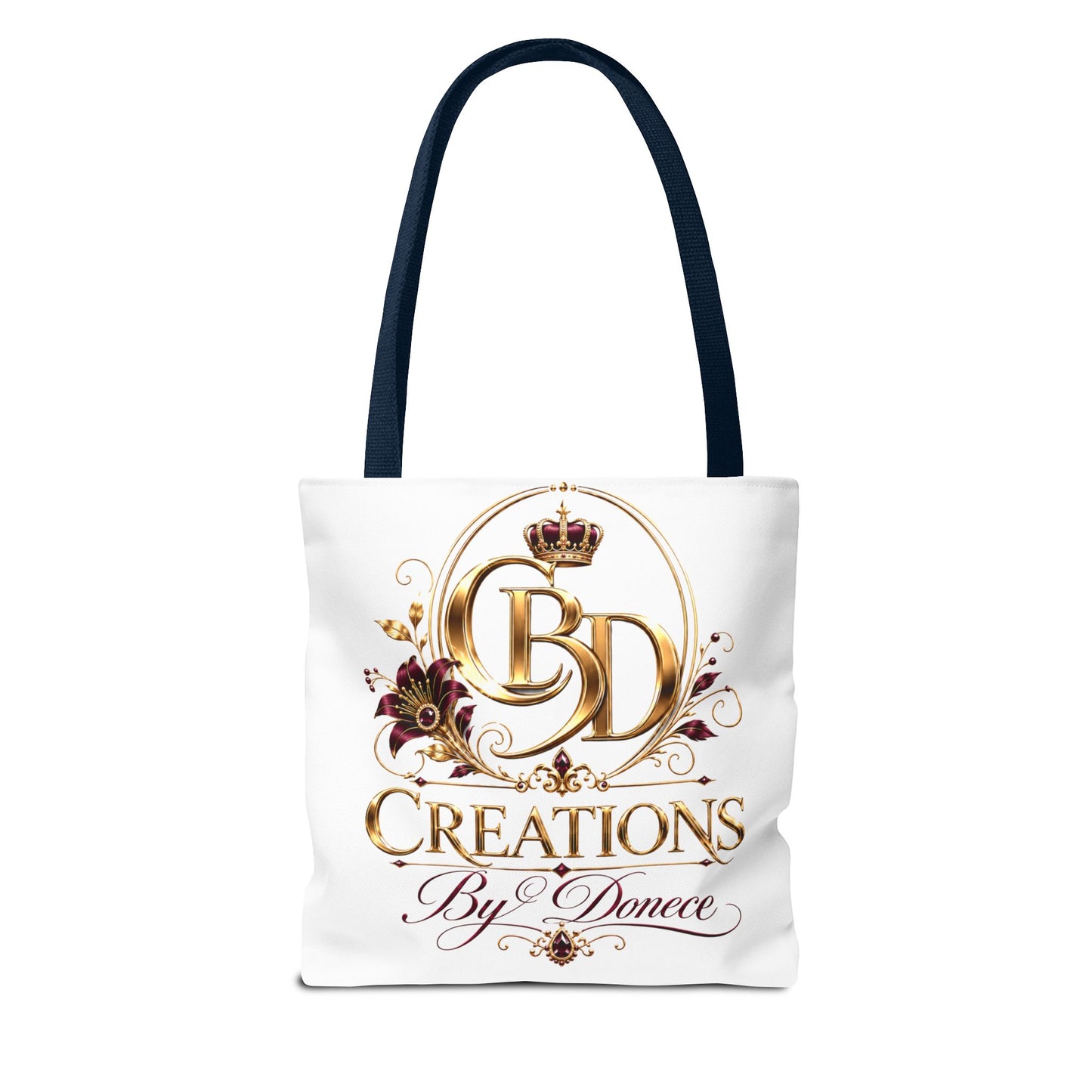 Creations By Donece Logo Tote Bag — Luxury Monogram Canvas Tote