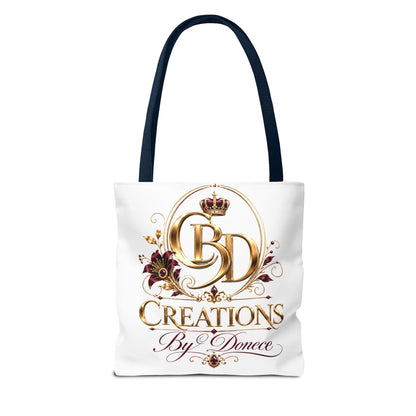 Creations By Donece Logo Tote Bag — Luxury Monogram Canvas Tote