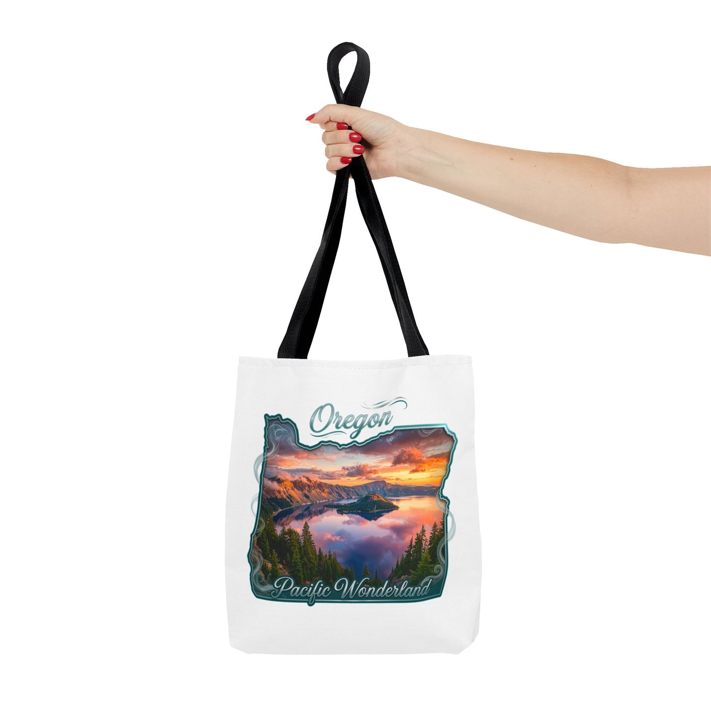 Oregon Scenic Tote Bag — 'Pacific Wonderland' Sunset Landscape Tote