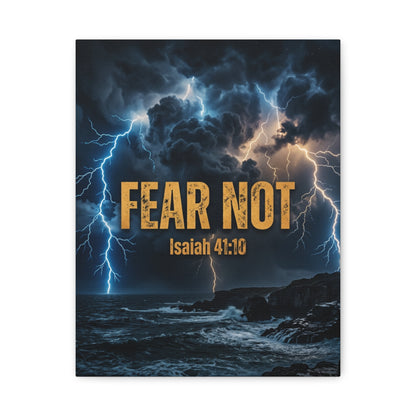 Fear Not - Isaiah 41:10 Canvas Wall Art