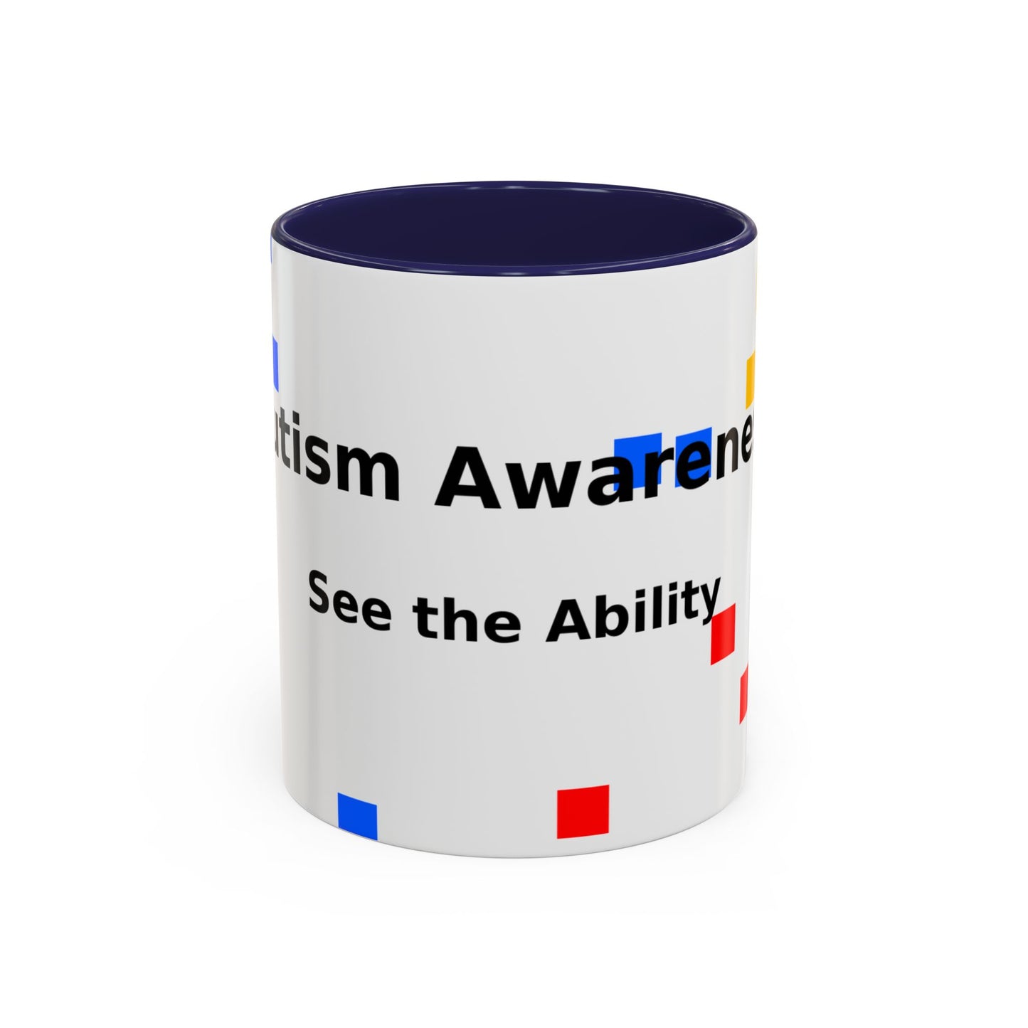 Autism Awareness Accent Mug - "See the Ability" Coffee Cup