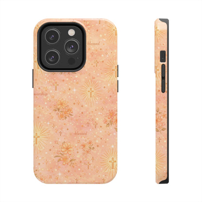 Blessed in Grace Phone Case | Christian floral iPhone Case
