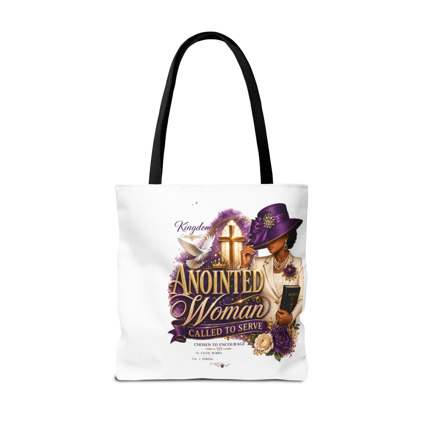 Anointed Woman Tote Bag – 'Called to Serve' Faithful Church Purse