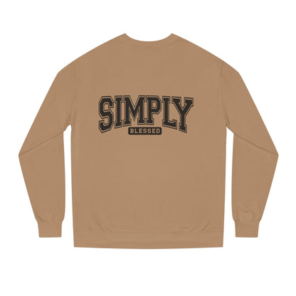 Simply Blessed Sweatshirt — Casual Crewneck Pullover with 'Simply Blessed' Graphic