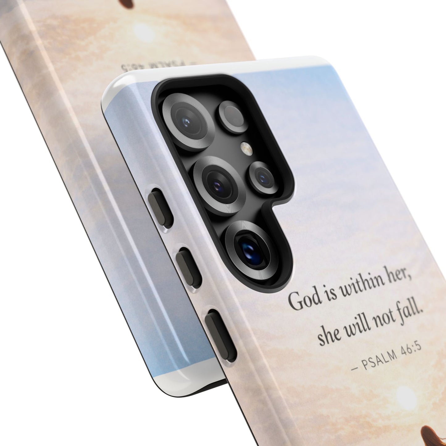 Inspirational Psalm 46:5 Phone Case — 'God is within her, she will not fall' Christian Phone Cover