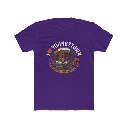 Youngstown Scenic Tee — Vintage Waterfall & Covered Bridge Graphic Shirt