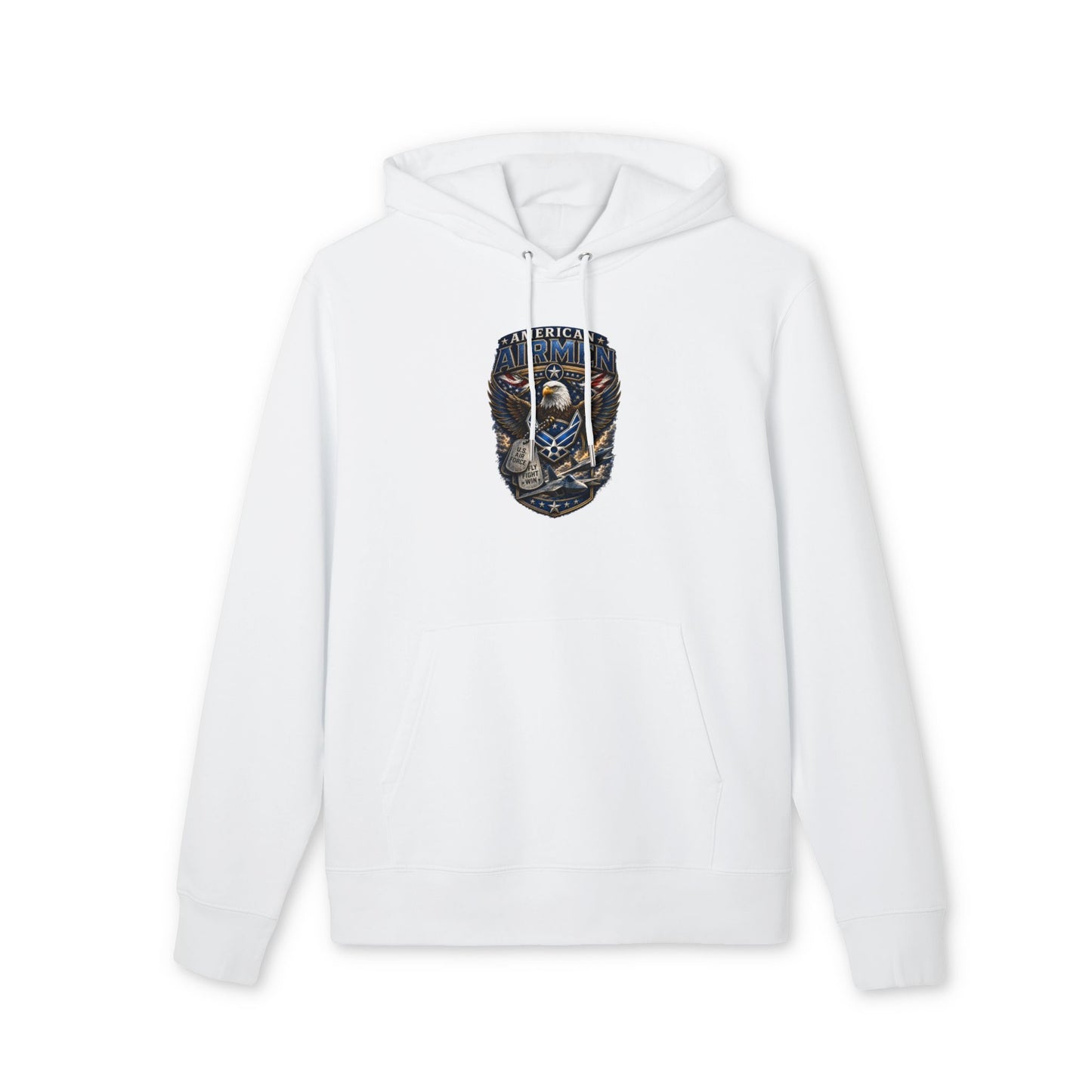 Airmen Eagle Emblem Hoodie – Military Pilot Aviation Graphic Sweatshirt