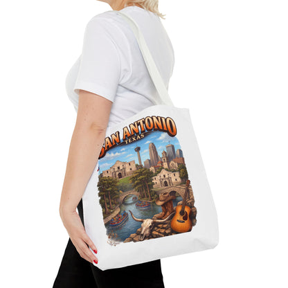 San Antonio Texas Tote Bag — Riverwalk Landmark Travel Souvenir