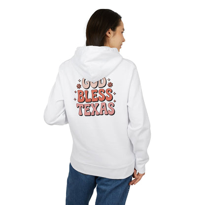 God Bless Texas Hoodie — Retro Floral Texas Pride Pullover