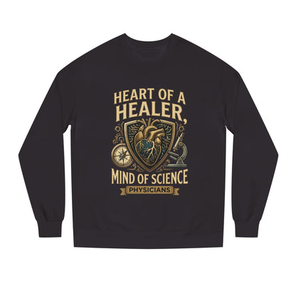 Physician Sweatshirt — "Heart of a Healer, Mind of Science" Medical Crewneck