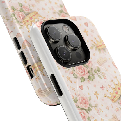 Daughter of the King Floral Phone Case — Tough Magnetic Protective Cover