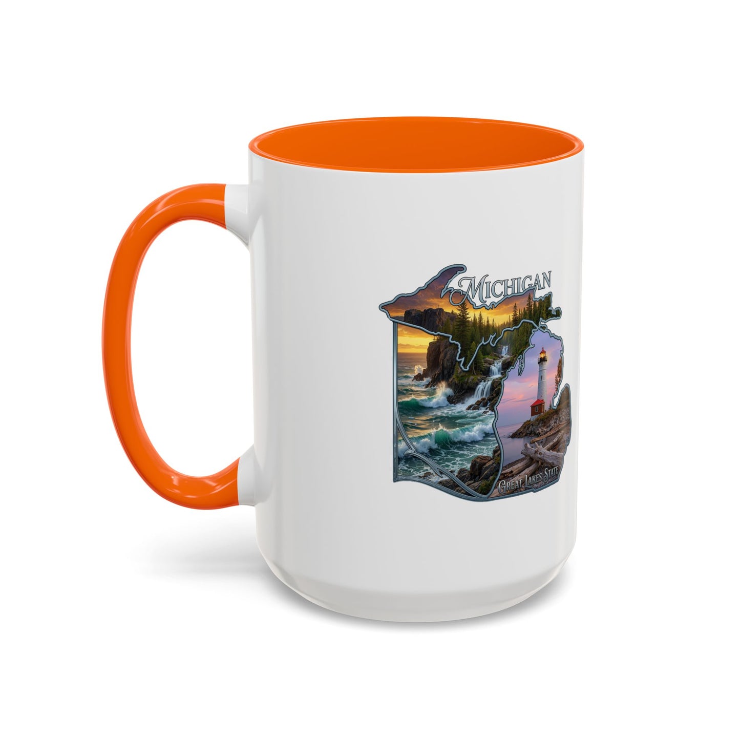 Michigan Lighthouse Coffee Mug — Scenic Great Lakes Accent Mug (11/15oz)