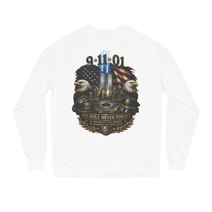 9/11 Memorial Sweatshirt — We Will Never Forget Tribute Crewneck