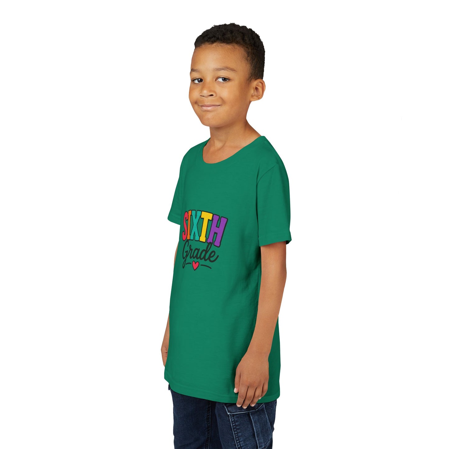 Sixth Grade Youth Tee – Colorful Back to School Shirt