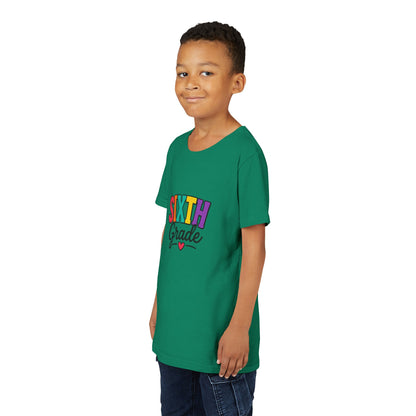Sixth Grade Youth Tee – Colorful Back to School Shirt