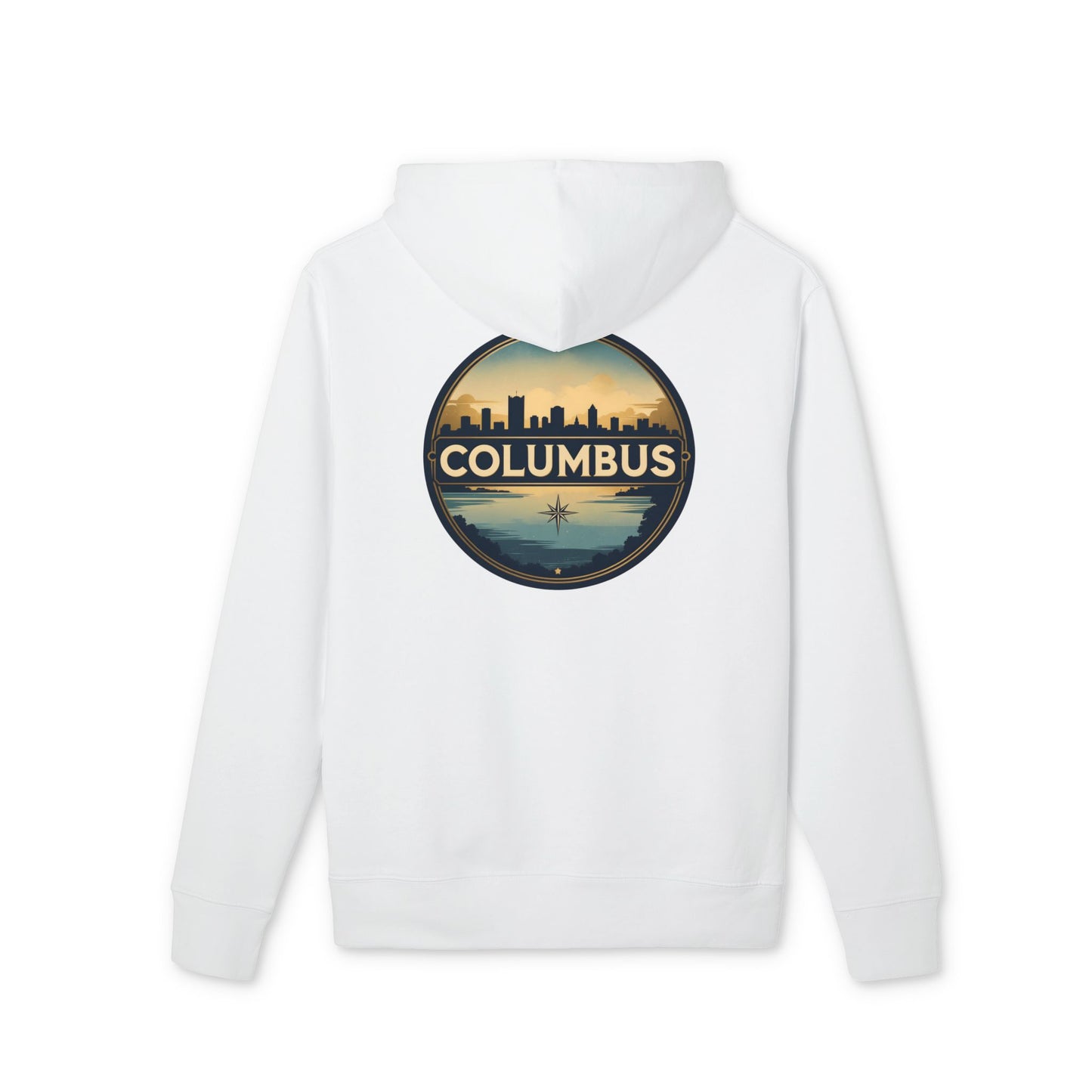 Columbus Skyline Hoodie — Retro Cityscape Sweatshirt