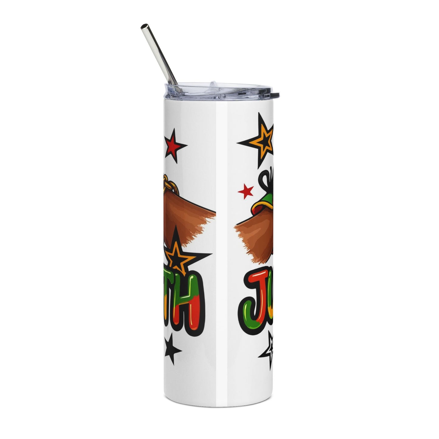 20oz Tumbler — Juneteenth Vibes Stainless Steel Travel Cup