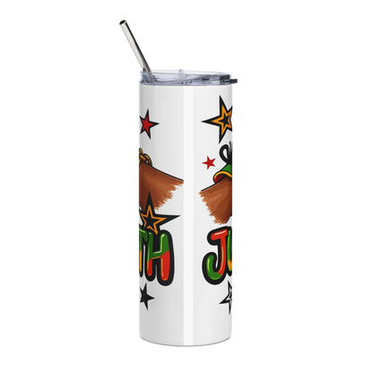 20oz Tumbler — Juneteenth Vibes Stainless Steel Travel Cup