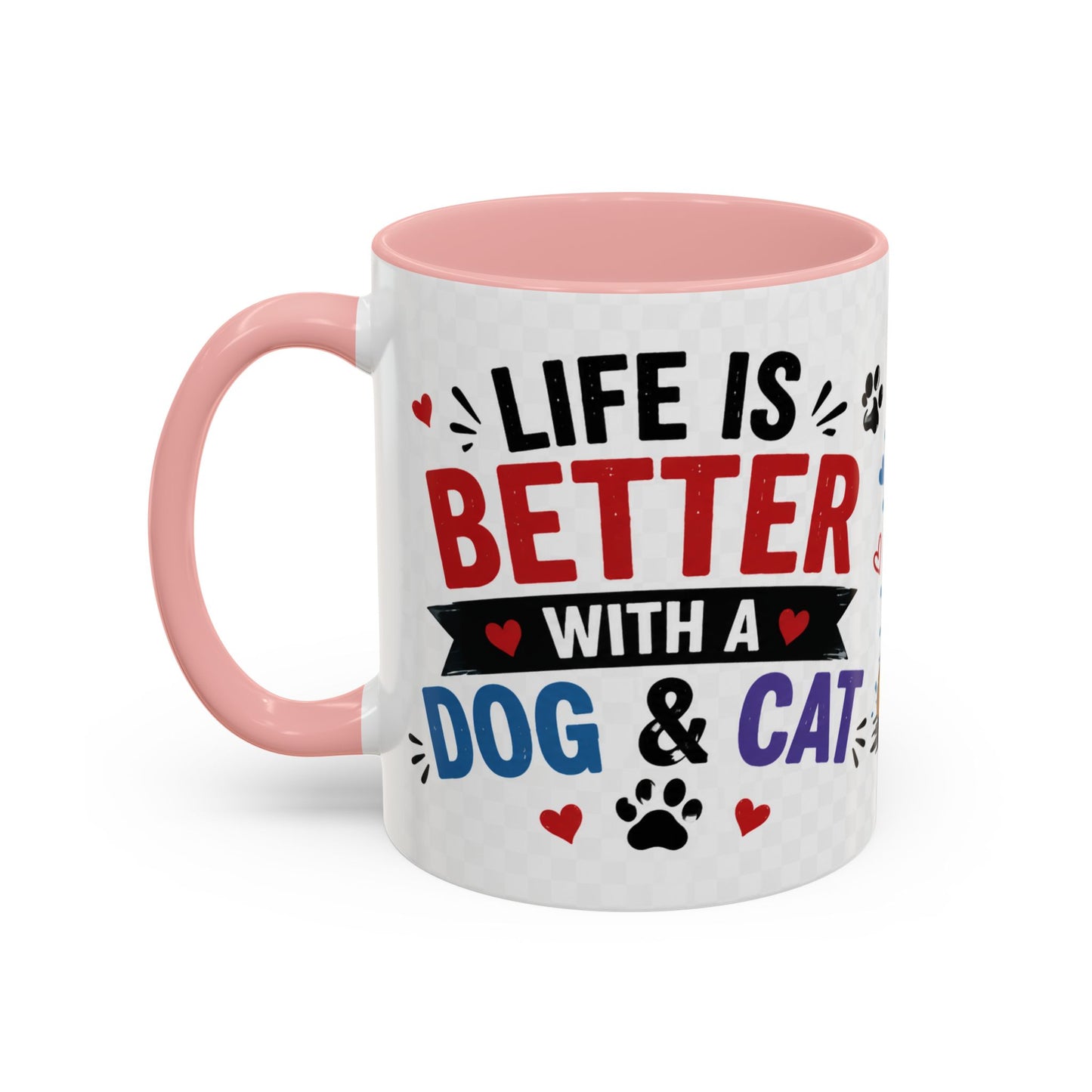 Dog and Cat Coffee Mug — 'This Is My Healer I'm A Cat' Cute Pet Lover Accent Mug (11/15oz)