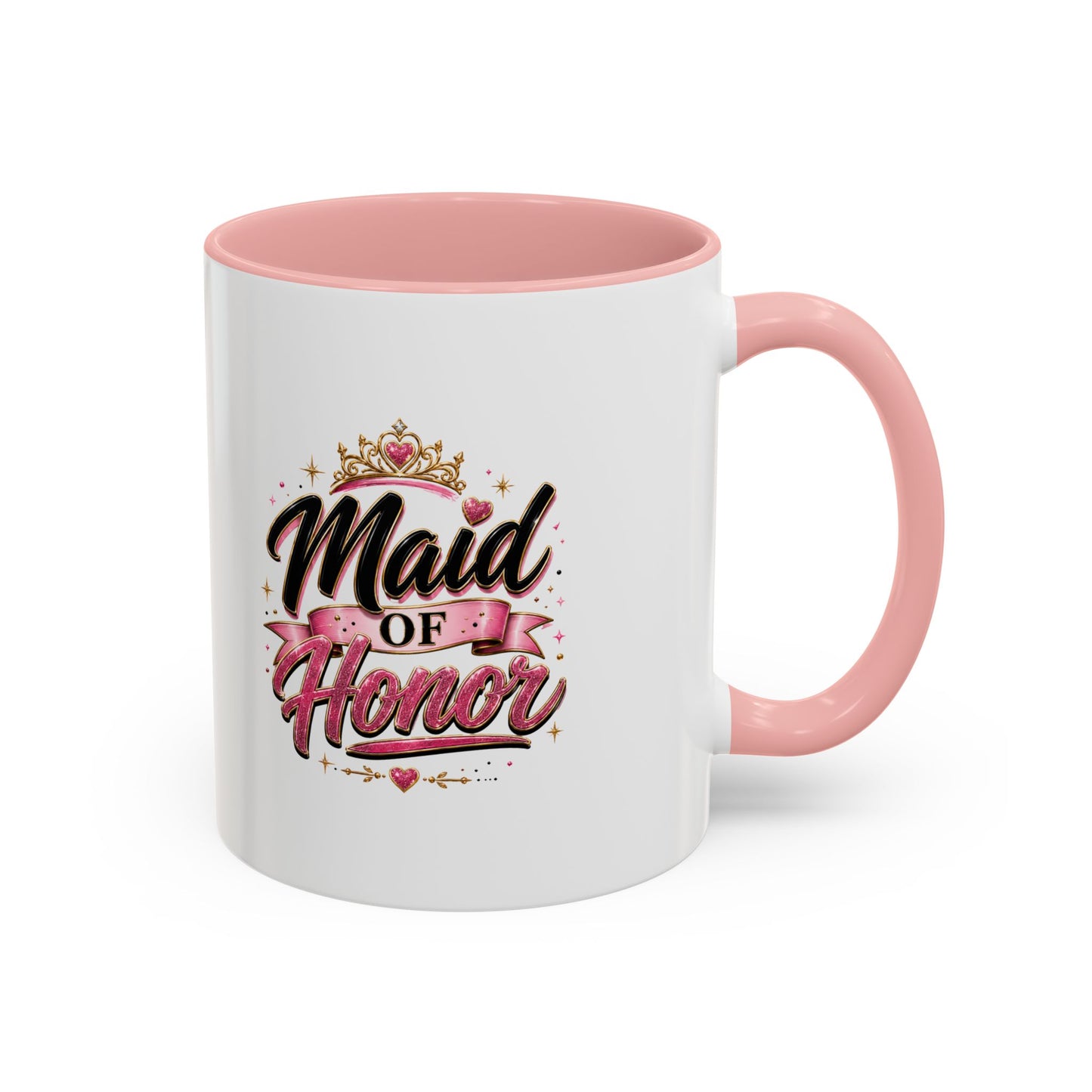 Maid of Honor Accent Coffee Mug — Bridal Party Gift (11/15oz)