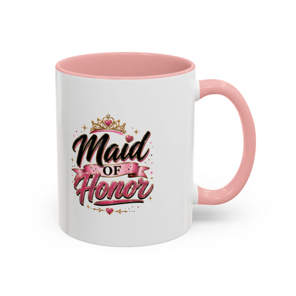 Maid of Honor Accent Coffee Mug — Bridal Party Gift (11/15oz)