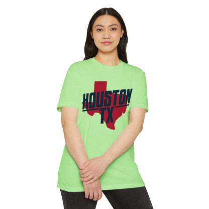 Houston TX State Outline T-Shirt — Retro City Pride Tee