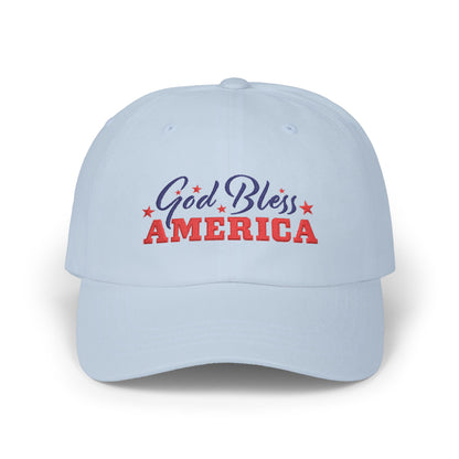 God Bless America Dad Cap — Patriotic Baseball Hat