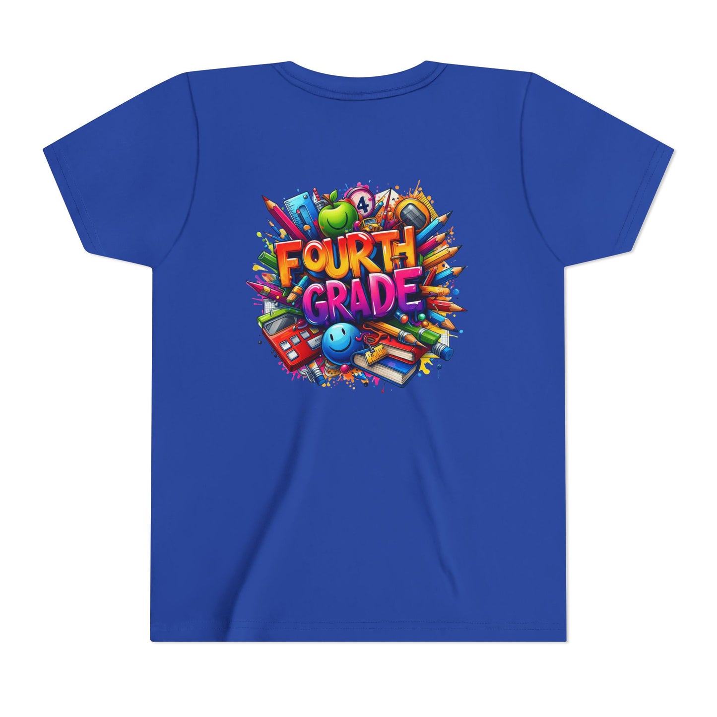 Fourth Grade Youth T‑Shirt – Colorful School Supplies Back to School Tee