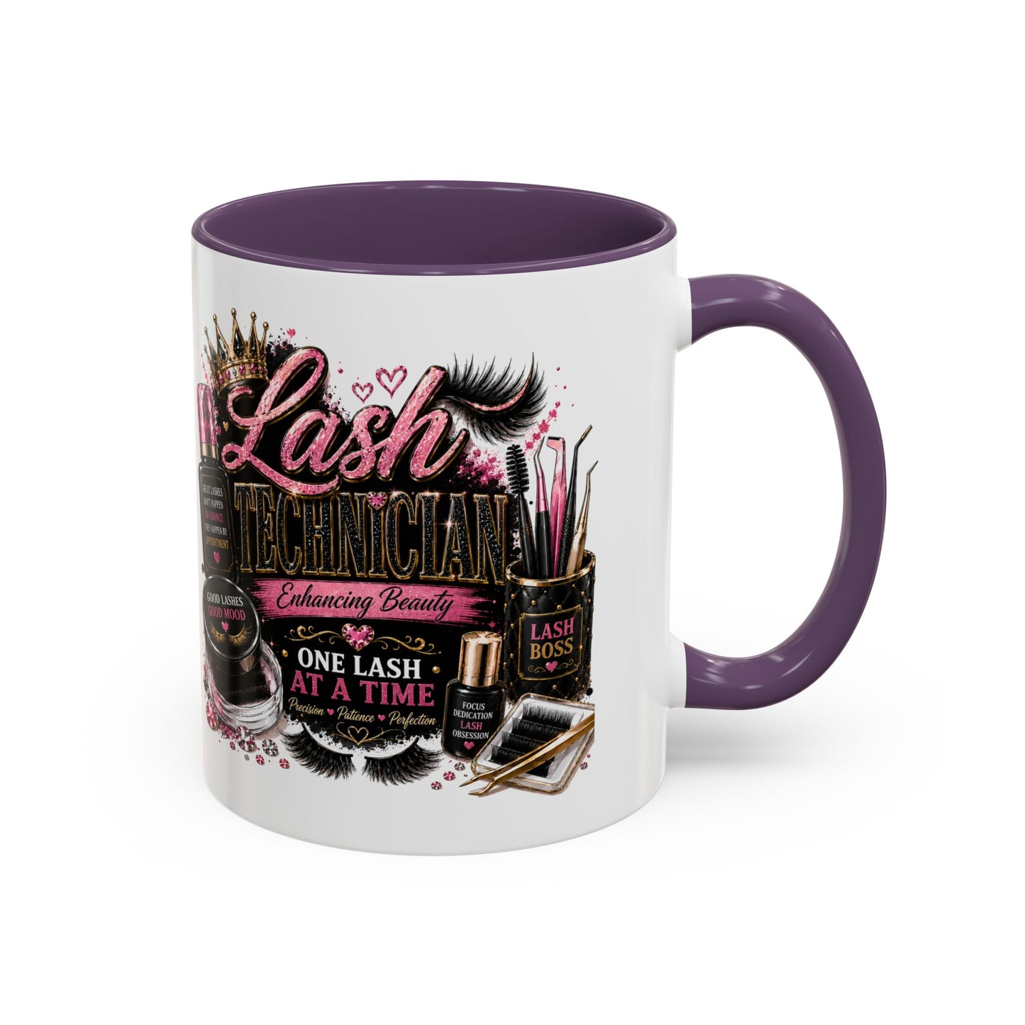 Lash Technician Coffee Mug — "Lash Technician: One Lash at a Time" Accent Mug