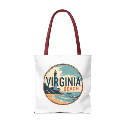 Virginia Beach Vintage Lighthouse Tote Bag