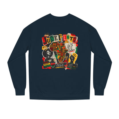 Juneteenth Celebration Sweatshirt — African Heritage '1865' Graphic Crewneck
