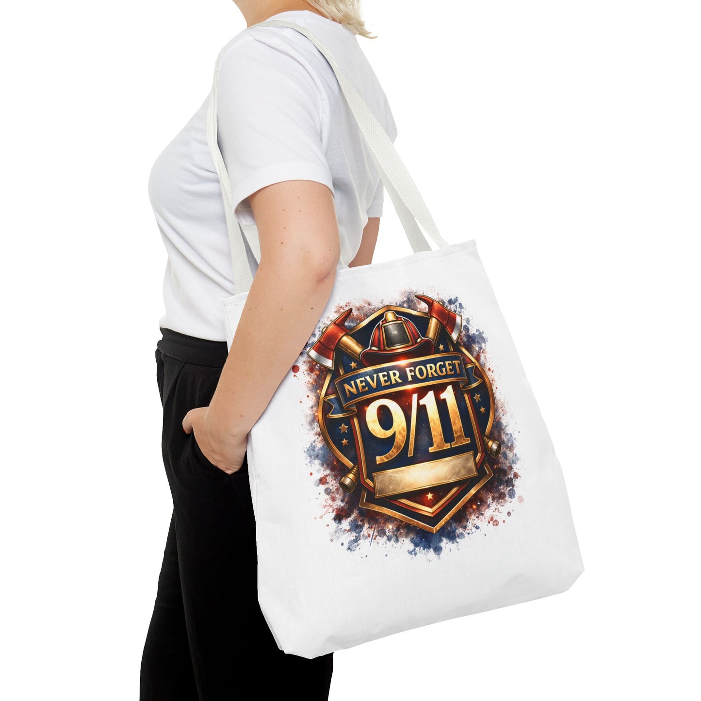 Never Forget 9/11 Memorial Tote Bag