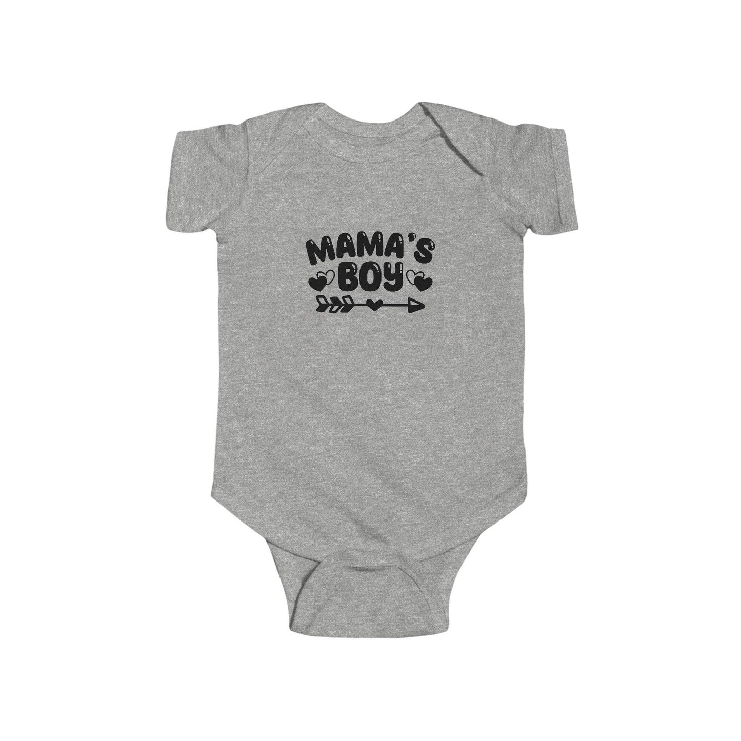 Mama's Boy Infant Bodysuit – Cute Arrow & Paw Print Baby Onesie