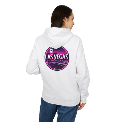 Las Vegas Neon Circle Hoodie — Retro Casino Skyline Pullover