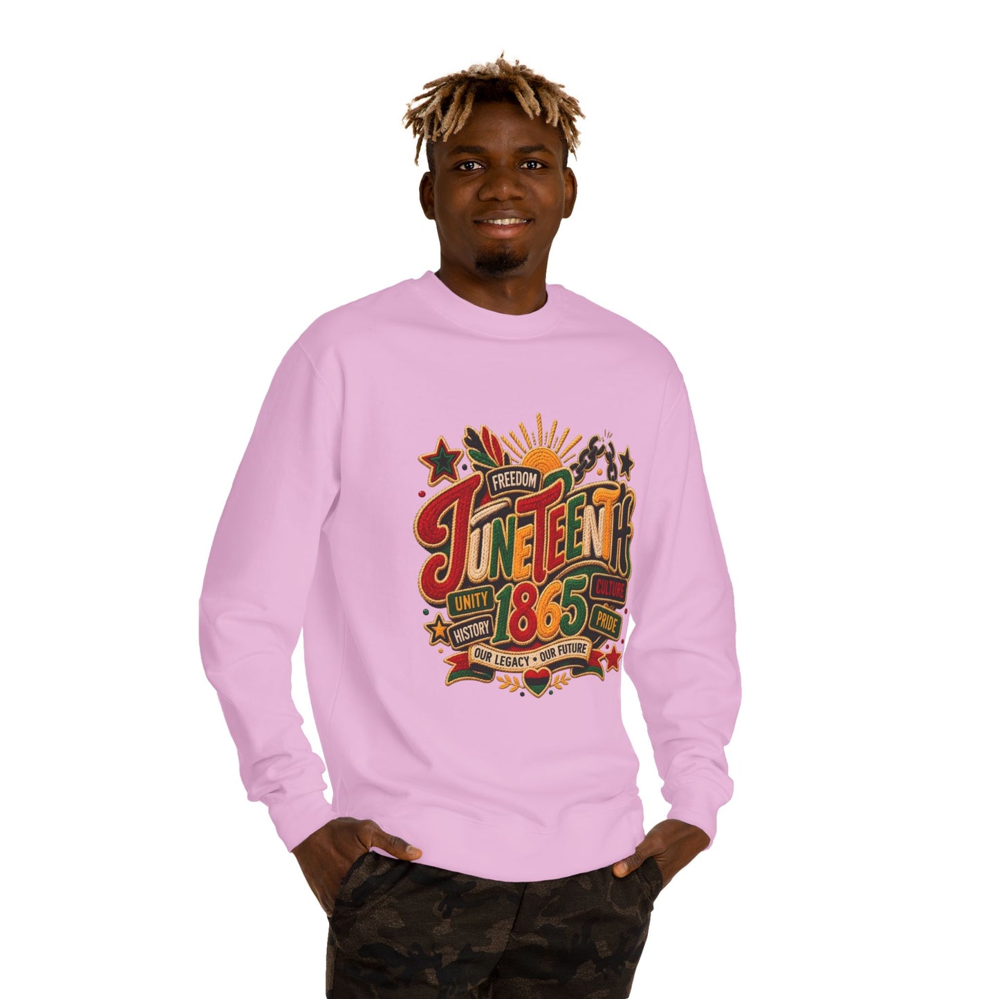 Juneteenth 1865 Sweatshirt — Unity, Freedom & Pride Crewneck
