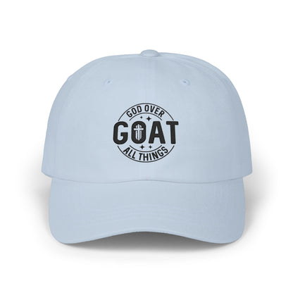 God Over All Things GOAT Dad Cap — Christian Baseball Hat