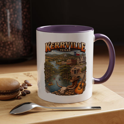 Kerrville Texas Souvenir Coffee Mug — Scenic Riverfront Design (11/15oz)
