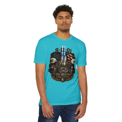9/11 We Will Never Forget Memorial T-Shirt