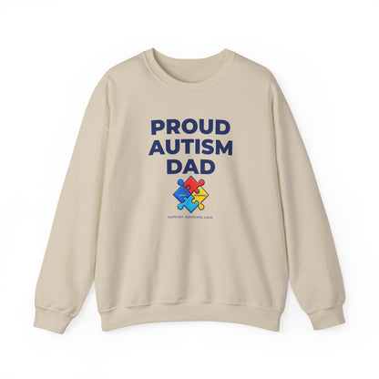 Proud Autism Dad  Crewneck Sweatshirt