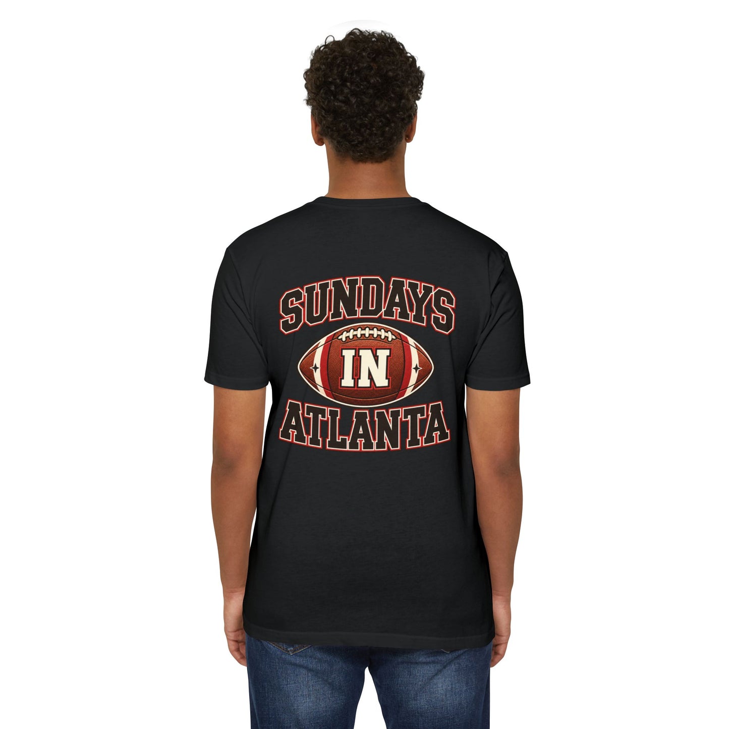Sundays in Atlanta Football T-Shirt