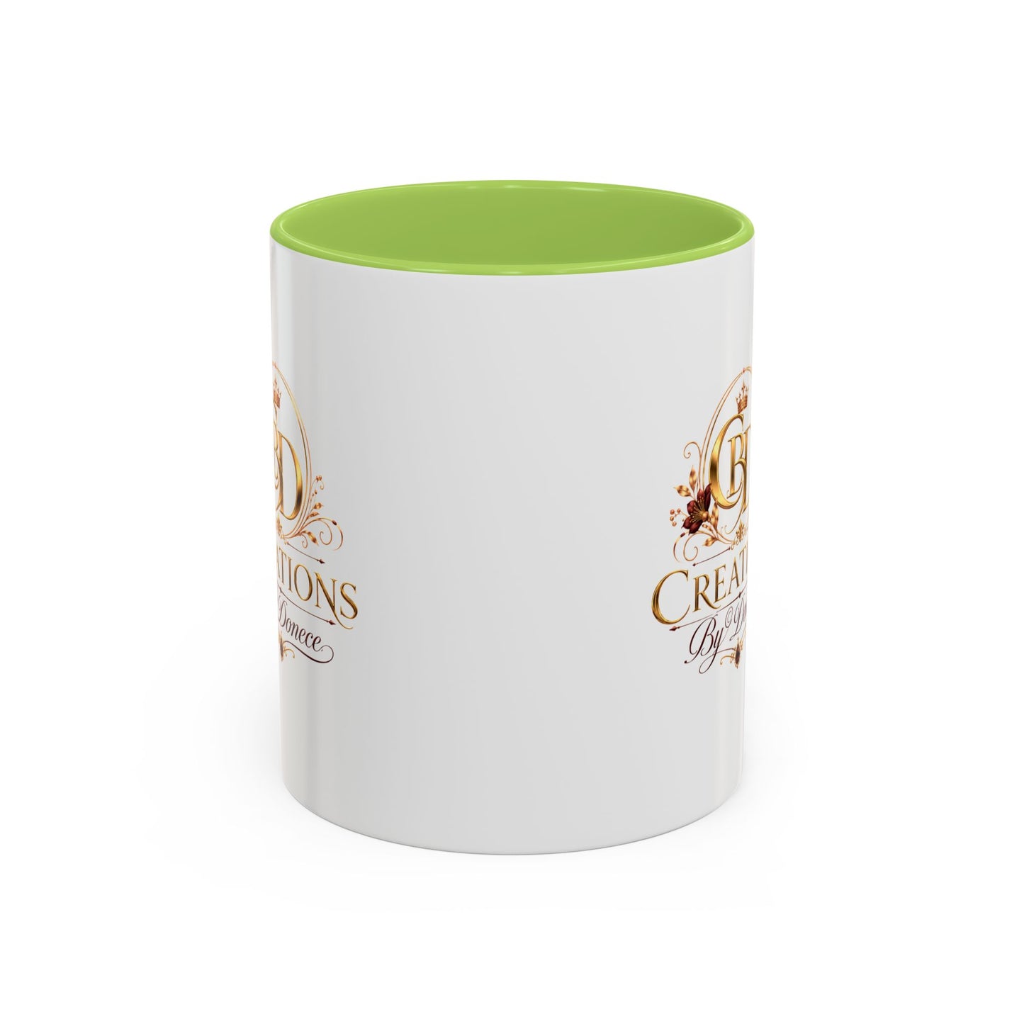 Accent Coffee Mug — Creations By Donece Logo Ceramic Mug (11/15 oz)