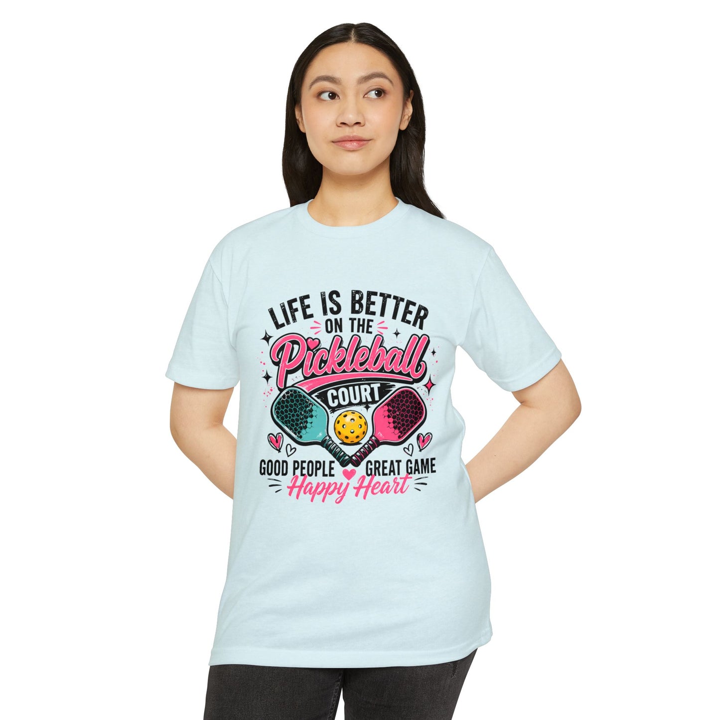 Pickleball T-Shirt – "Life Is Better on the Pickleball Court" Graphic Tee