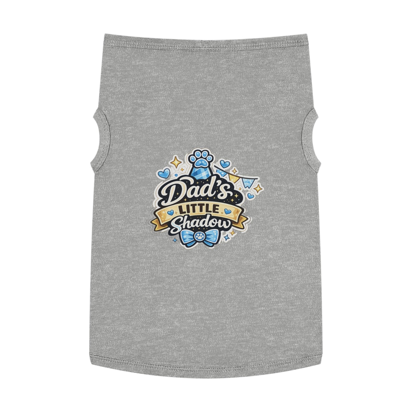 Pet Tank Top - "Dad's Little Shadow" Cute Dog Shirt for Father’s Day & Pet Lovers