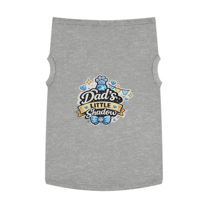 Pet Tank Top - "Dad's Little Shadow" Cute Dog Shirt for Father’s Day & Pet Lovers