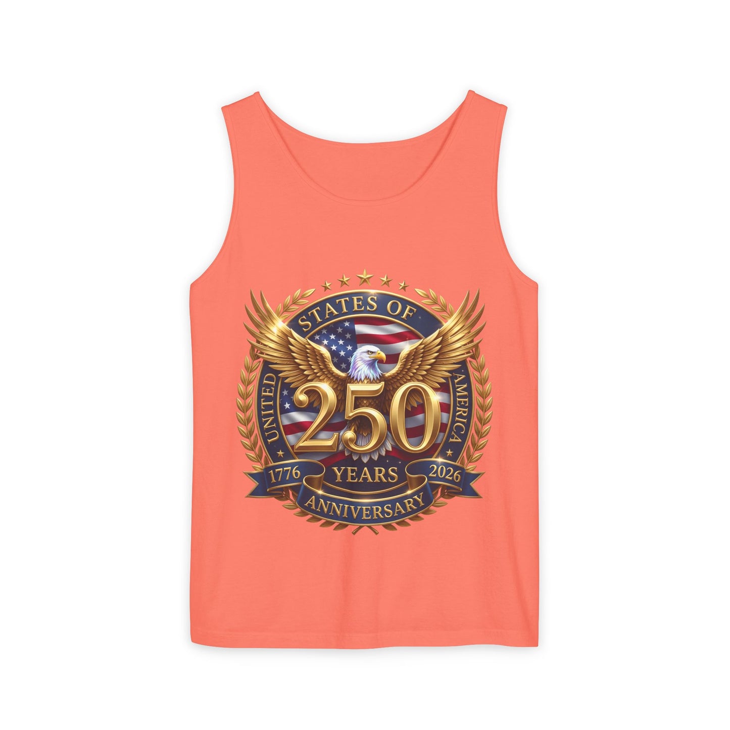 250 Years Anniversary Eagle Tank Top — United States Bicentennial Celebration Tee