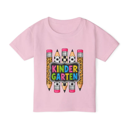 Kindergarten Pencils Toddler T-Shirt — Colorful Back-to-School Tee