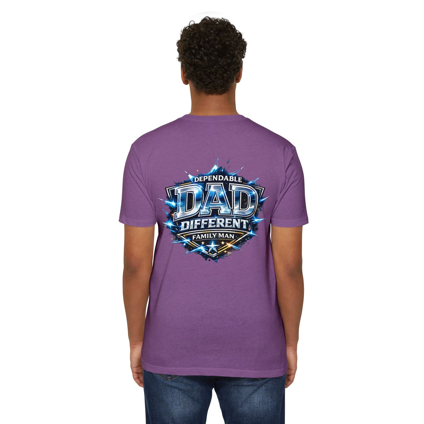 Dependable Dad Graphic T-Shirt — "Dependable Dad Different Family Man"